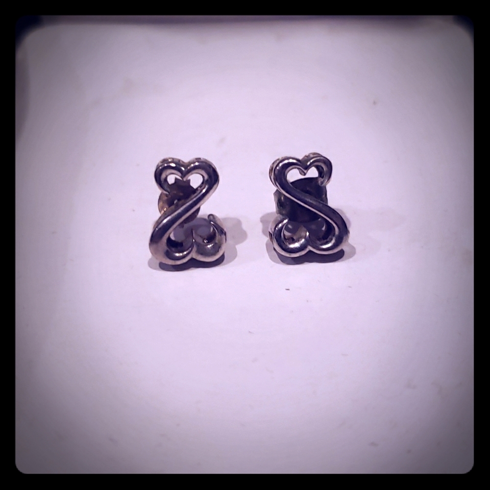 Silver "open hearts by jane" earrings kay jewelry